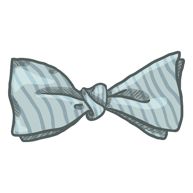 Vector vector cartoon butterfly striped bow tie vintage fashion accessory