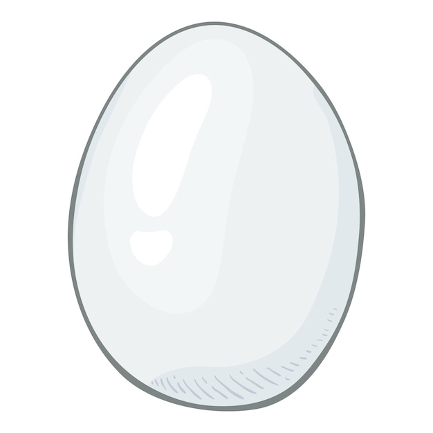 Векторный мультфильм куриное яйцо
