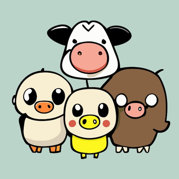 vector cartoon farm