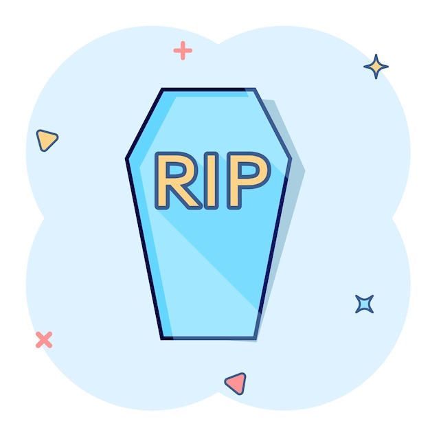 Rip Gravestone Cartoon Icon - Transparent Png U0026 Svg Vector