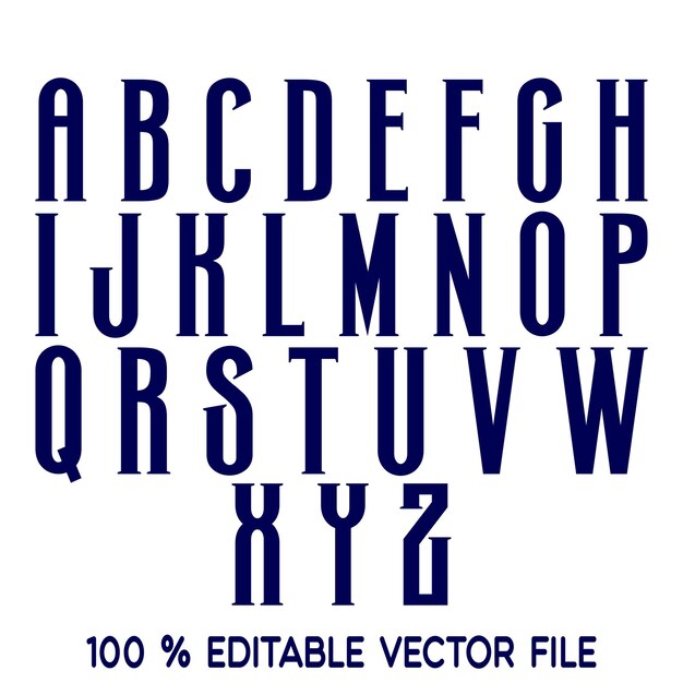 Vector cartoon hand drawn decorative vintage vector ABC serif letters Nice font for your design