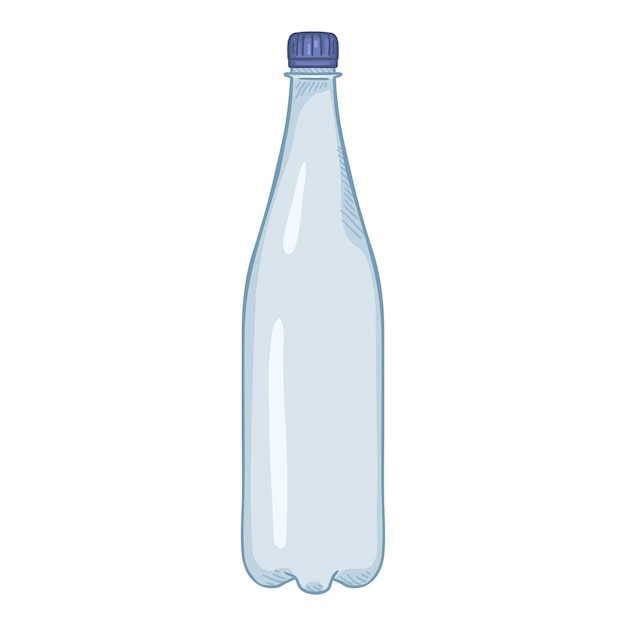 Vector cartoon illustratie grote plastic fles