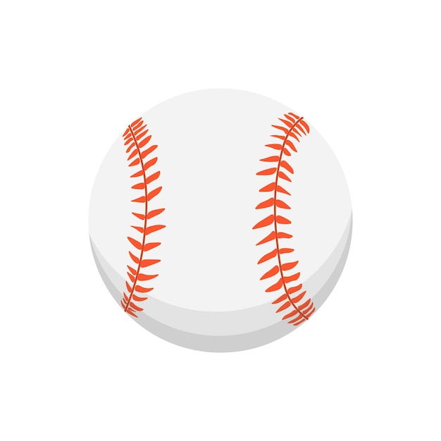 Vector cartoon kleurrijke honkbal bal geïsoleerde illustratie