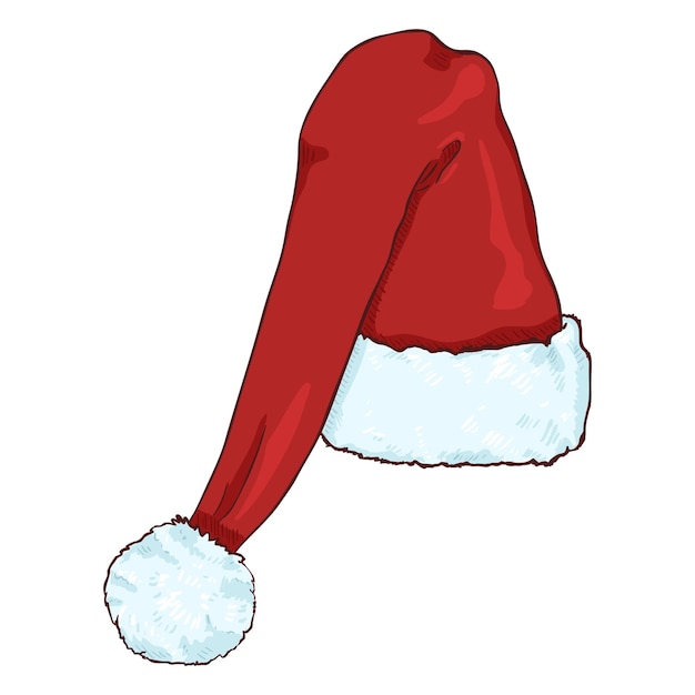 Vector vector cartoon red santa claus hat christmas decoration