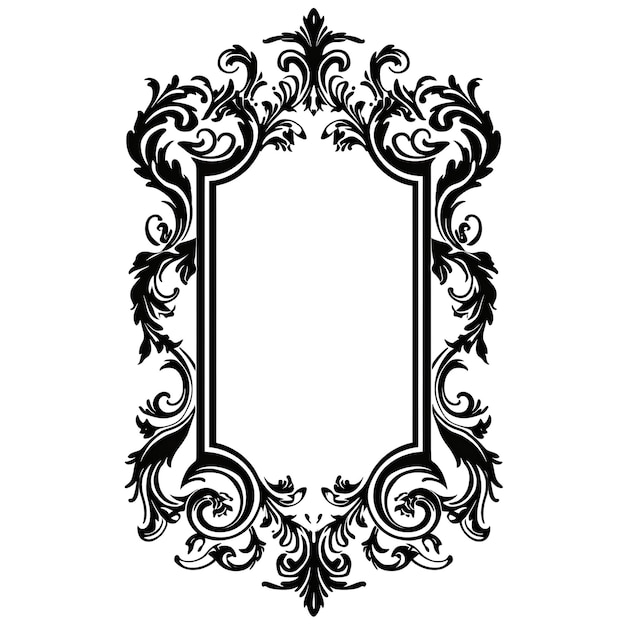 Vector vector carved frame ornament