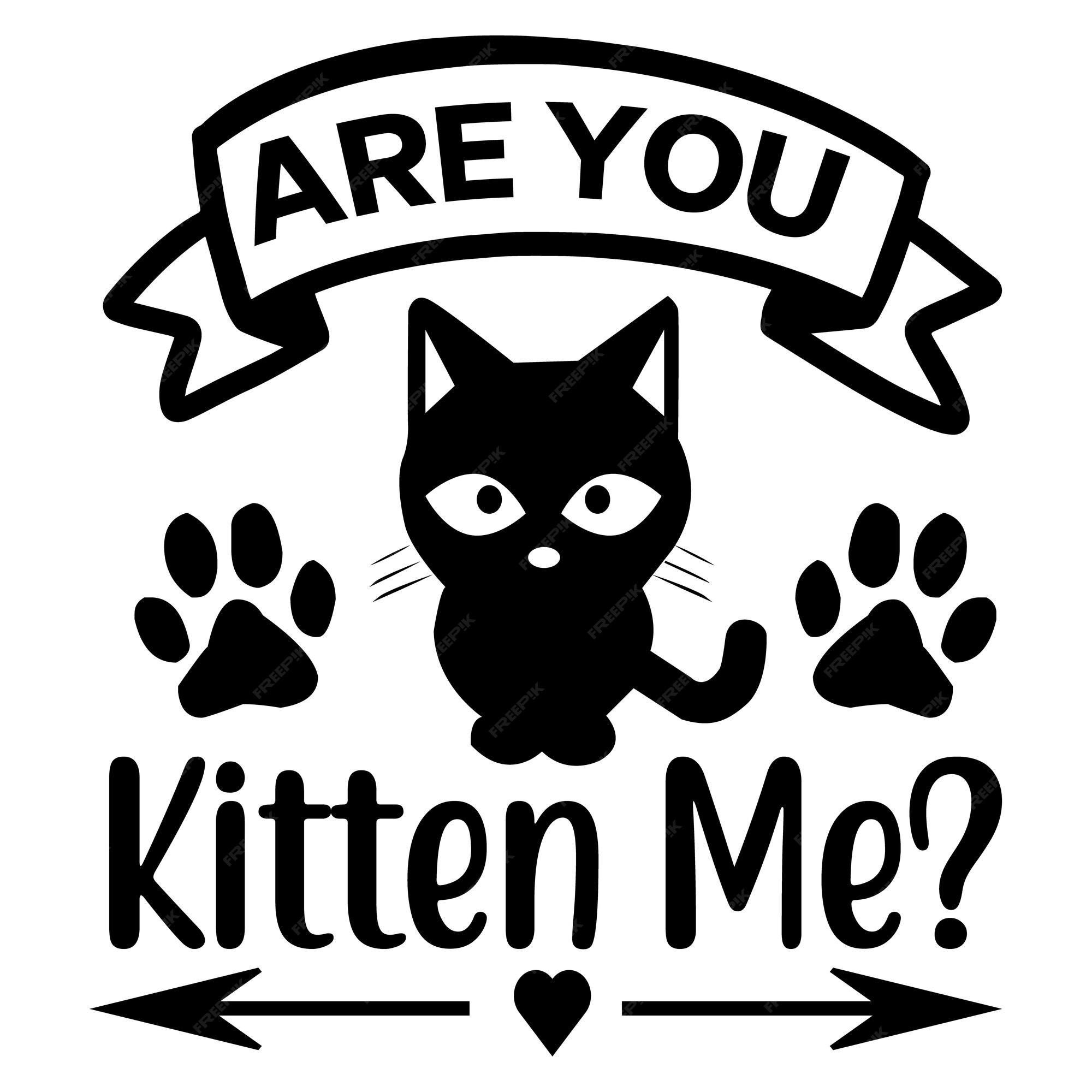 Cartoon Black Cat Icon PNG & SVG Design For T-Shirts