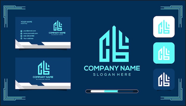 Vector CBL monogram logo template vector