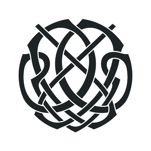 Vector celtic circlar knot original ethnic ornament