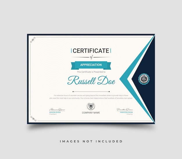 vector certificate template