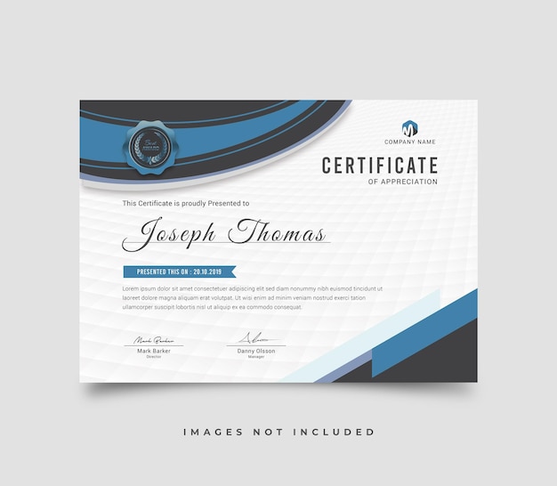 vector certificate template