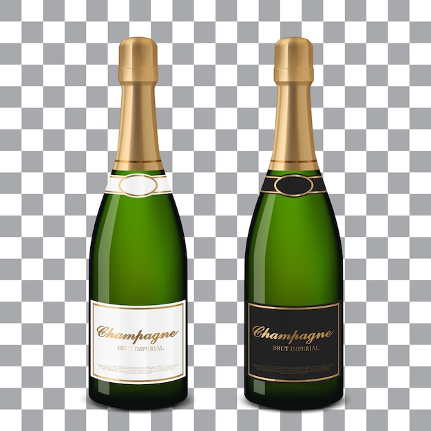 Vector champagneflessen