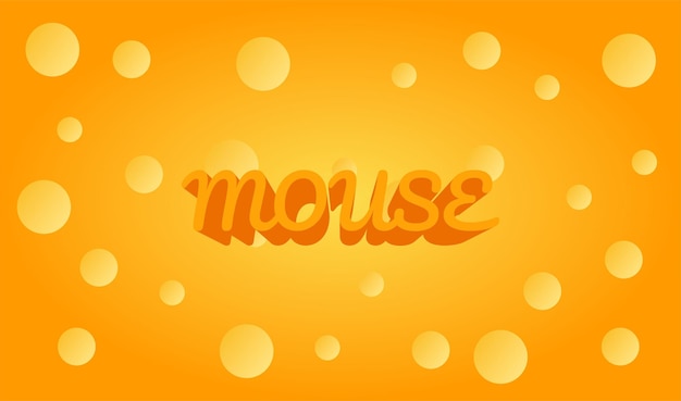 Vettore sfondo di formaggio vettoriale con la parola del mouse. modello per il tuo design. un pezzo di formaggio delizioso