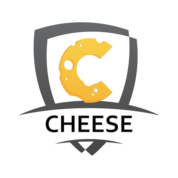 Vector vector cheese emblem