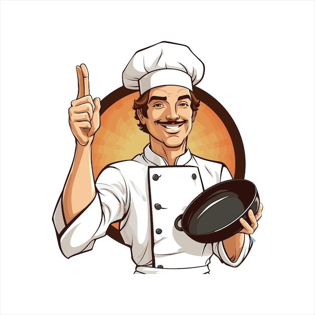 Vector Chef personageontwerp