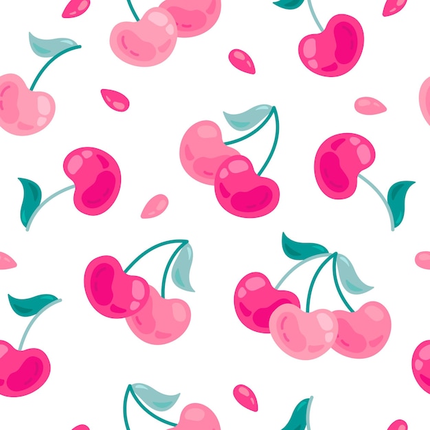 Vector cherry pattern