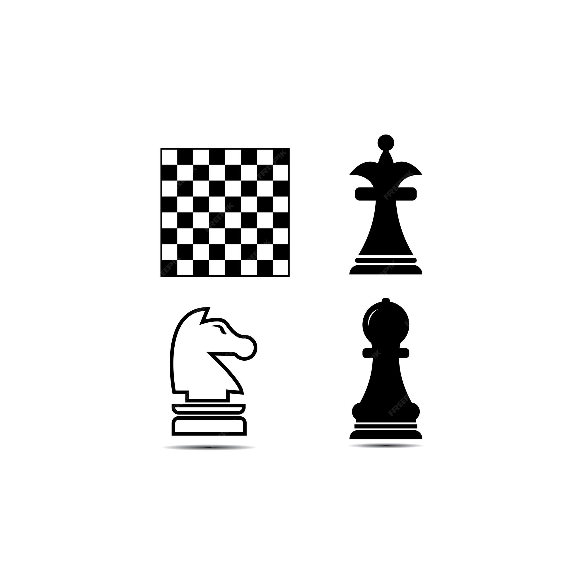 Chess Pieces Including King, Queen, Rook, Pawn, Knight, And Bishop Chess  Icons, Vector Set Of Chess Pieces, Chess Figures Royalty Free SVG,  Cliparts, Vetores, e Ilustrações Stock. Image 17470012.