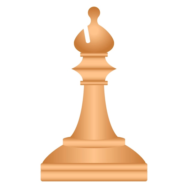 Vector chessmen scacchi elefante scacchi scacchi in legno