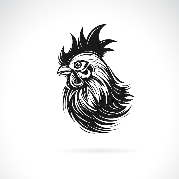 Vector of a chicken head design on white background Easy editable layered vector illustration Farm animals