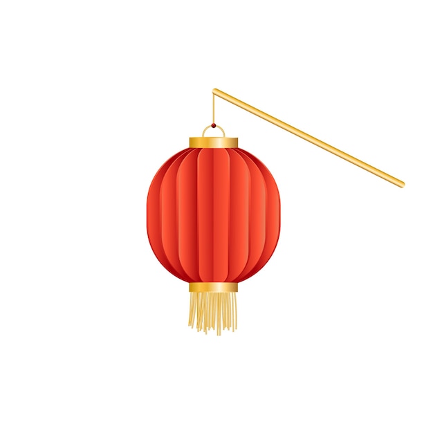 Vector chinese lantern on white background