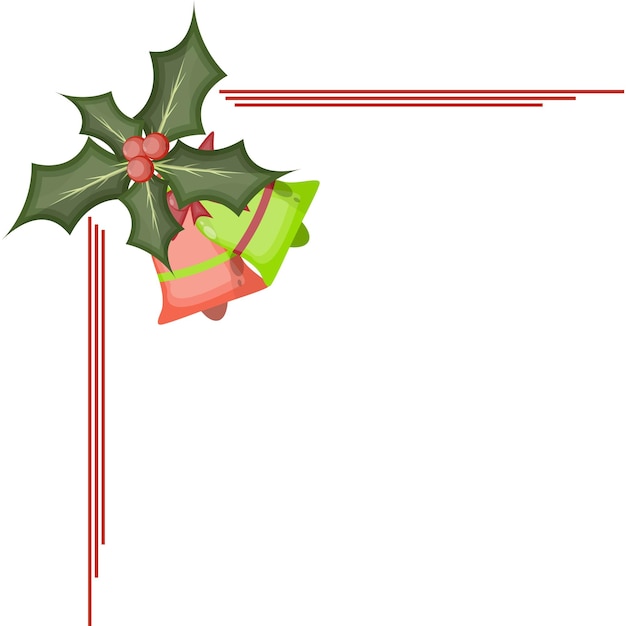 Vector christmas background corner