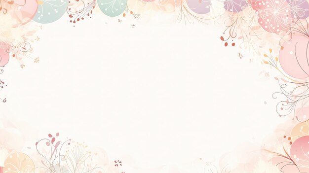 Vector christmas background pastel frame cute floral flower wallpapers mobile social media
