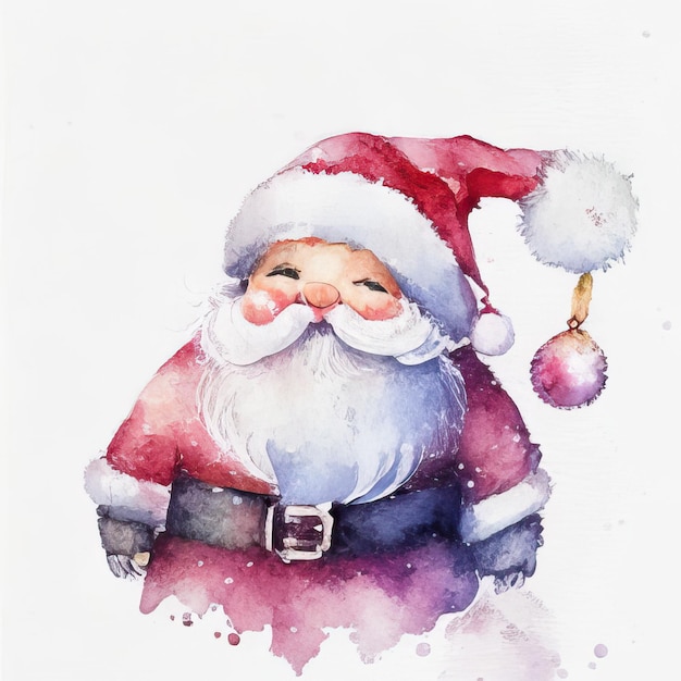 vector christmas character with lettering santa claus