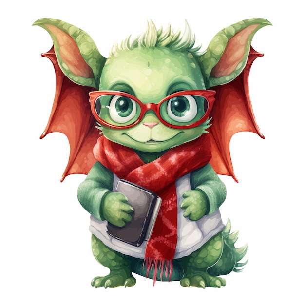 Premium Vector Vector christmas dragon 2024