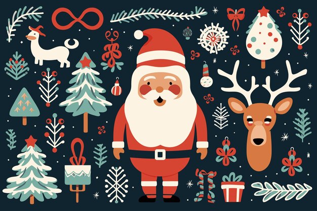 Vector christmas element background wallpaper banner