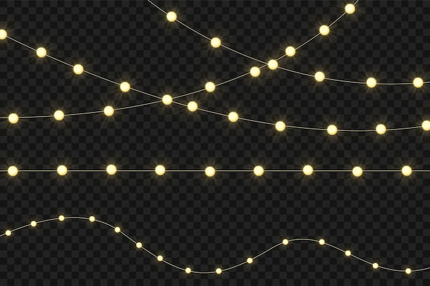 vector christmas lights