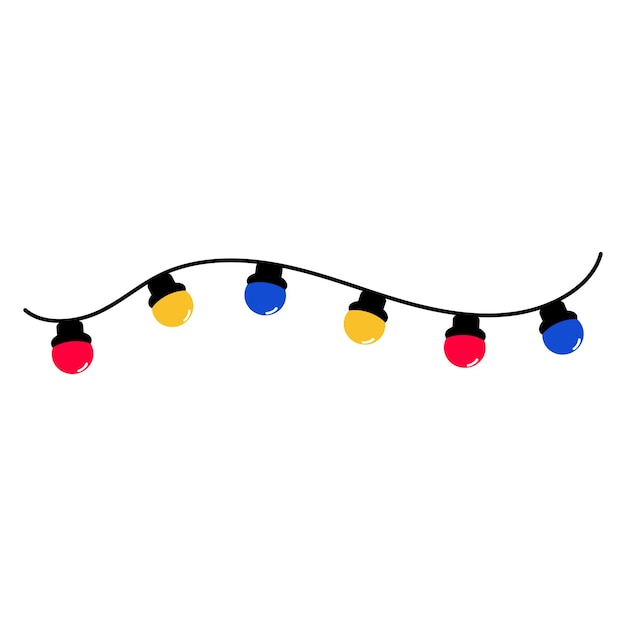 Vector of the Christmas lights