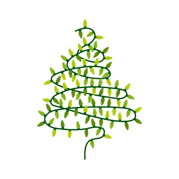 Vector of the Christmas lights