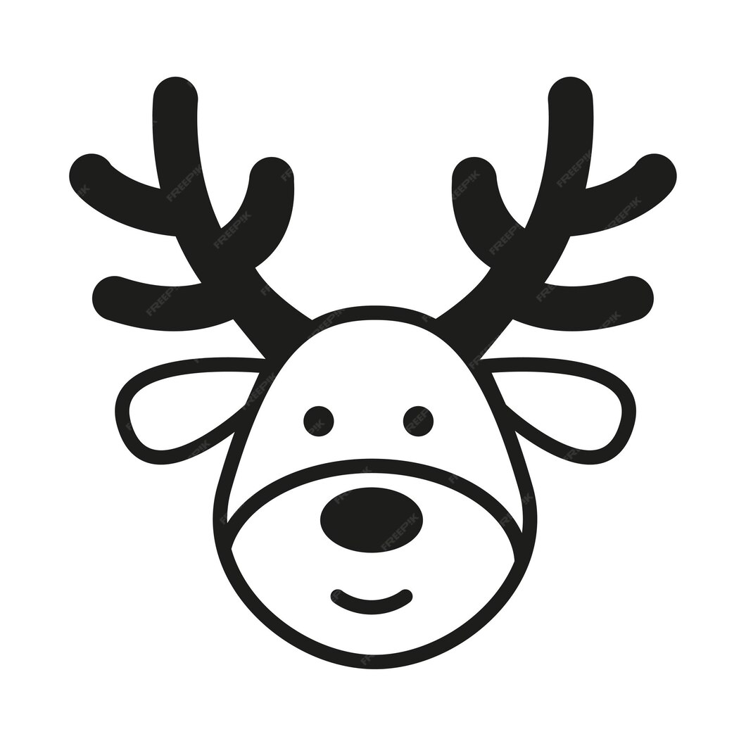 Premium Vector Vector christmas logo design black and whiter santas