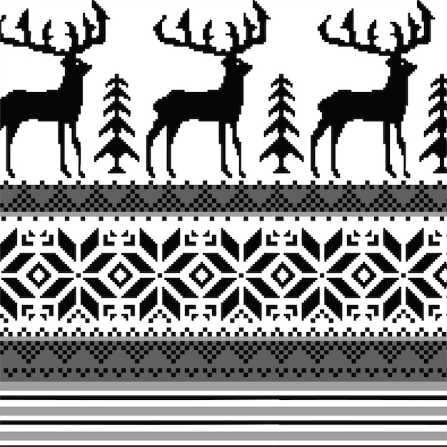 Vector Christmas pattern knitted backgrounds xmas winter texture knit seamless print sweater