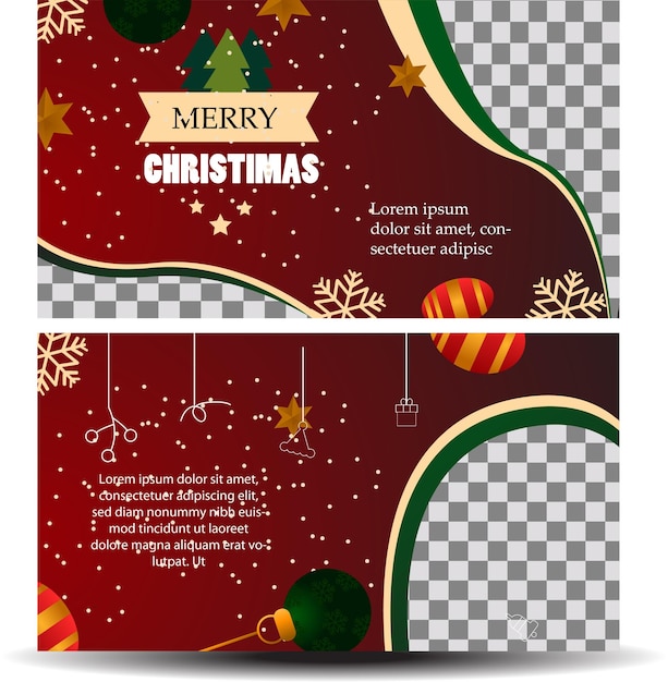 Vector vector christmas sale banner pack collection with illustration ball and image teamplate for natal