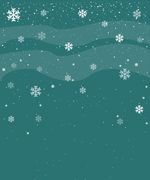 Vector Christmas Snowy Background