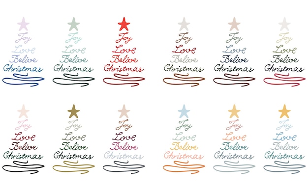 Vector of the christmas trees