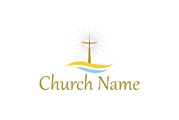 Vector church Christian logo design