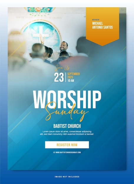 Vector vector church conference flyer templates design