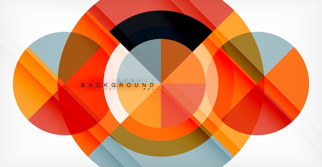 Vector circle abstract background