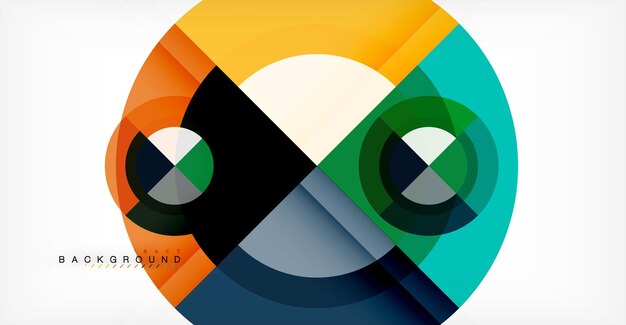 Vector vector circle abstract background