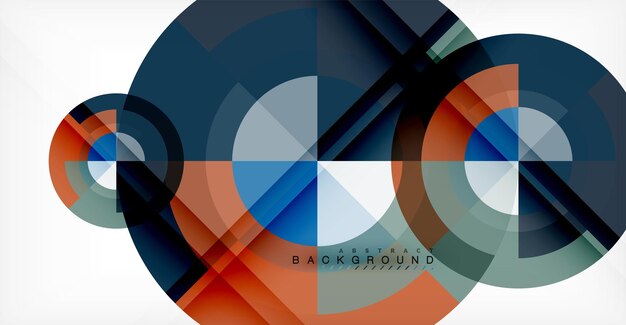 Vector circle abstract background