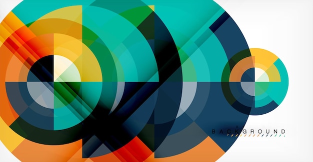 Vector circle abstract background