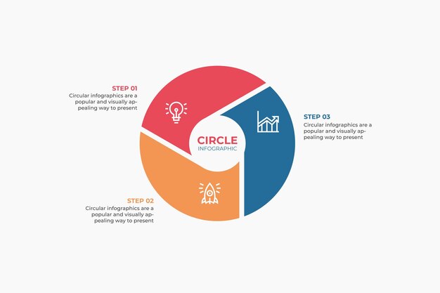 Vector circle arrows for infographic Template for cycling diagram graph presentation round chart