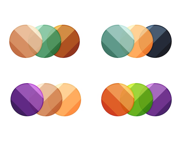 Vector vector circle banners