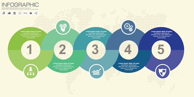 Vector circle infographic