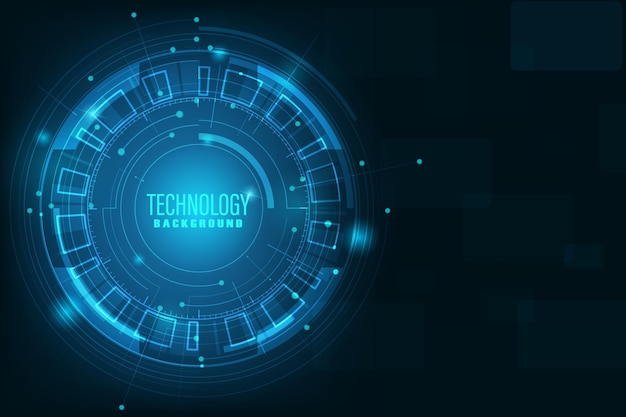 ベクトル回路抽象的なグラフィック科学と技術現代のデジタル技術青い背景