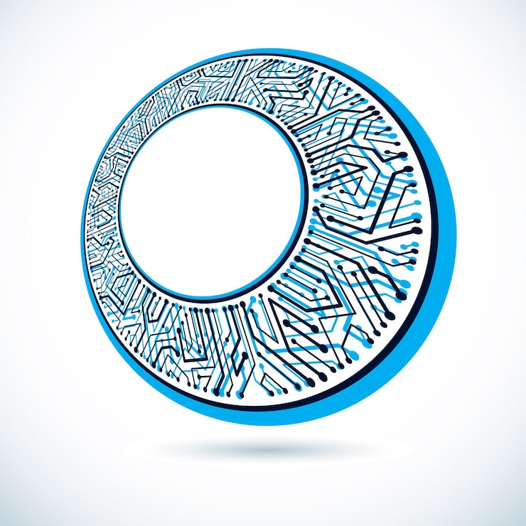 Vector vector circuit board, digital technologies abstraction. computer microprocessor scheme, futuristic design. microprocessor scheme abstract background with clear copy space.