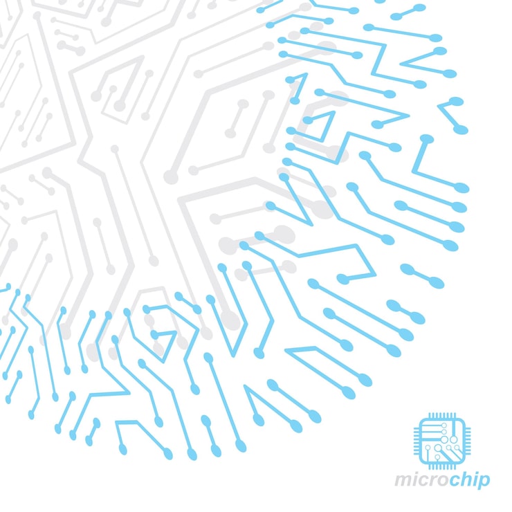 Vector vector circuit board, digital technologies abstraction. computer microprocessor scheme, futuristic design. microprocessor scheme abstract background