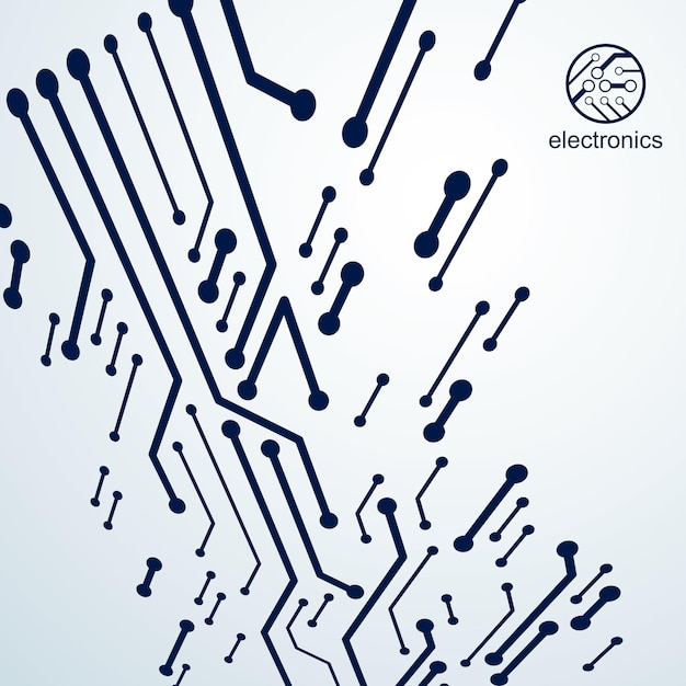 Vector vector circuit board, digital technologies abstraction. computer microprocessor scheme, futuristic design. microprocessor scheme abstract background