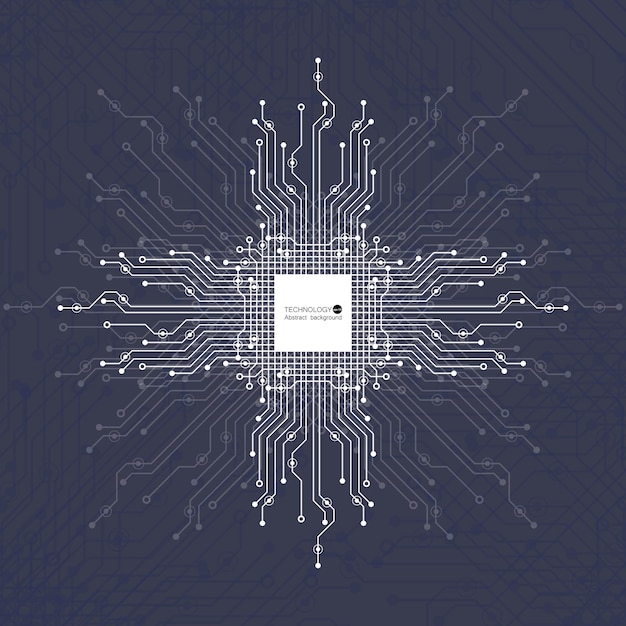 vector circuit board illustration abstract technology eps 10